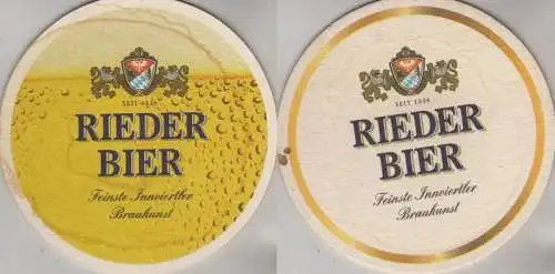 Bierdeckel rund - Rieder