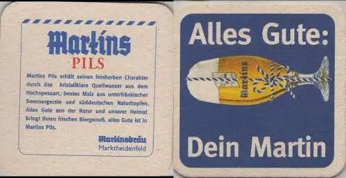 Bierdeckel quadratisch - Martins