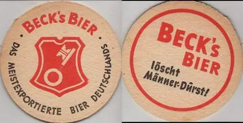 Bierdeckel rund - Becks