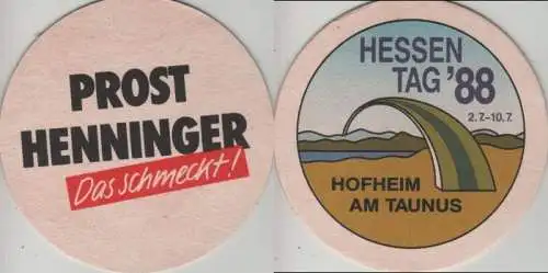 Bierdeckel rund - Henninger