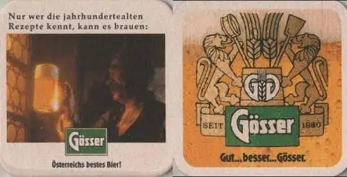 Bierdeckel quadratisch - Gösser