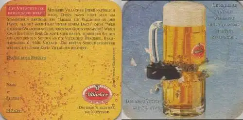 Bierdeckel quadratisch - Villacher