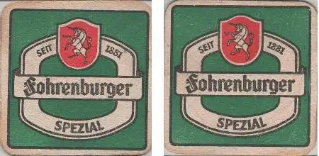 Bierdeckel quadratisch - Fohrenburg Spezial