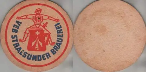 Bierdeckel rund - VEB Stralsunder Brauerei