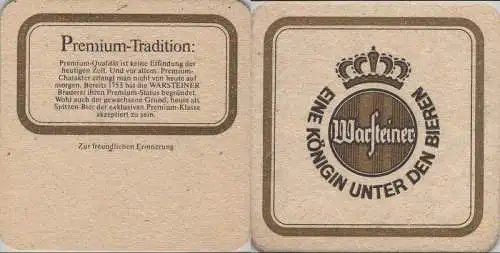 Bierdeckel quadratisch - Warsteiner