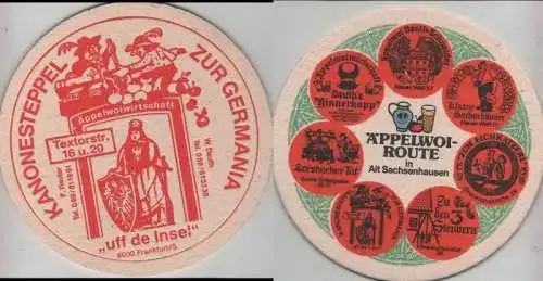 Bierdeckel rund - Äppelwoi