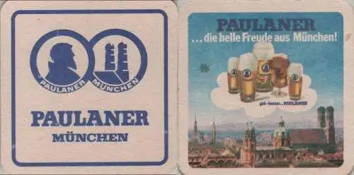 Bierdeckel quadratisch - Paulaner