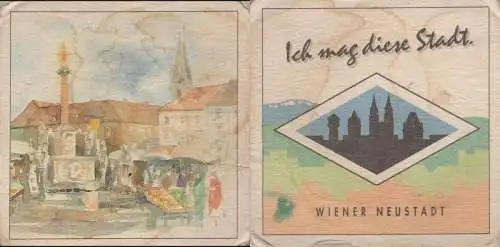 Bierdeckel quadratisch - Städte und Orte - Wiener Neustadt