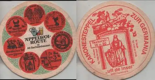 Bierdeckel rund - Äppelwoi