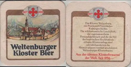 Bierdeckel quadratisch - Weltenburger