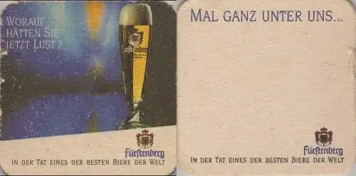 Bierdeckel quadratisch - Fürstenberg