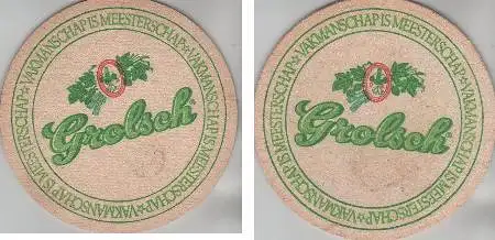 Bierdeckel rund - Grolsch - Vakmanschap is Meesterschap