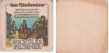 Bierdeckel quadratisch - Wicküler Bierbreuwer