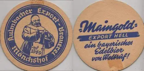 Bierdeckel rund - Kulmbacher - Maingold