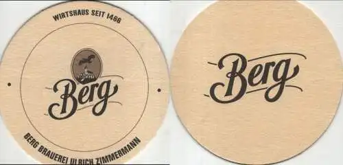 Bierdeckel rund - Berg