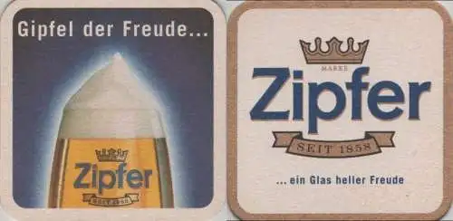 Bierdeckel quadratisch - Zipfer