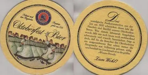 Bierdeckel rund - Paulaner Oktoberfest-Bier