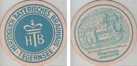 Bierdeckel rund - Tegernsee - herzoglich bayerisch