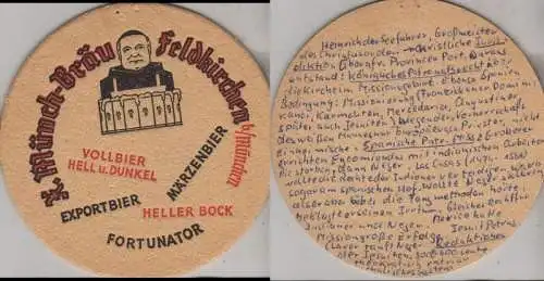 Bierdeckel rund - Münch-Bräu, Feldkirchen