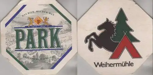 Bierdeckel 8-eckig - Park