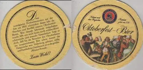 Bierdeckel rund - Paulaner Oktoberfest-Bier