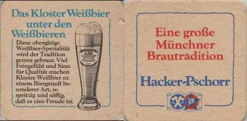 Bierdeckel quadratisch - Hacker-Pschorr