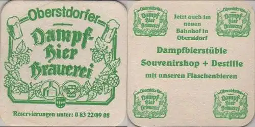 Bierdeckel quadratisch - Oberstdorfer Dampfbier Brauerei