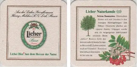 Bierdeckel quadratisch - Licher Naturkunde 5