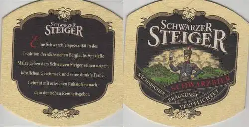 Bierdeckel Sonderform - Schwarzer Steiger