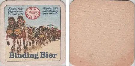 Bierdeckel quadratisch - Binding - Kutsche