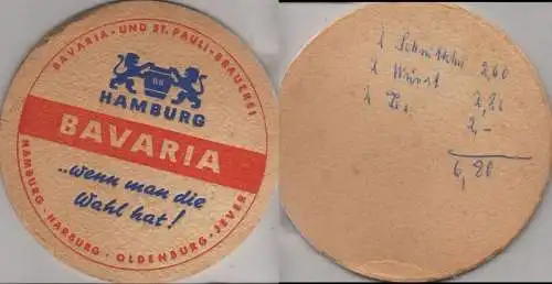 Bierdeckel rund - Bavaria