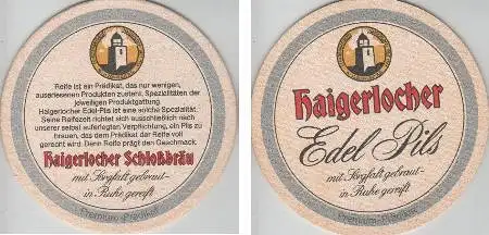 Bierdeckel rund - Haigerlocher Schloßbräu und Edel Pils