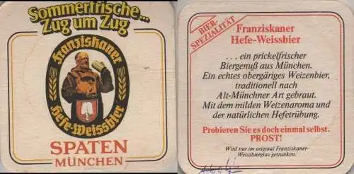 Bierdeckel quadratisch - Spaten