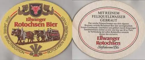 Bierdeckel oval - Ellwanger Rotochsen