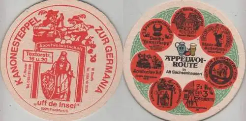 Bierdeckel rund - Äppelwoi