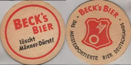 Bierdeckel rund - Becks