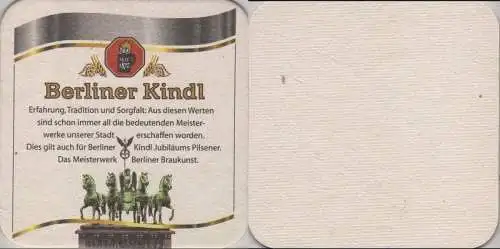 Bierdeckel quadratisch - Berliner Kindl