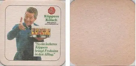 Bierdeckel quadratisch - Küppers - bringt Frohsinn