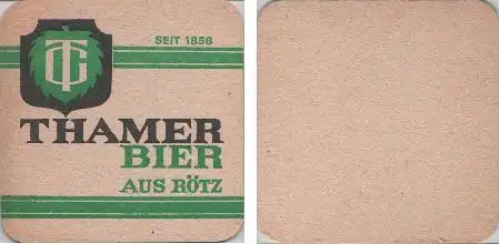 Bierdeckel quadratisch - Thamer Bier aus Rötz