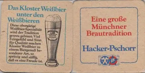 Bierdeckel quadratisch - Hacker-Pschorr