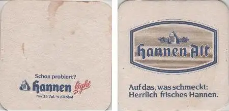 Bierdeckel quadratisch - Hannen Alt - herrlich frisch