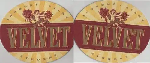 Bierdeckel oval - Velvet