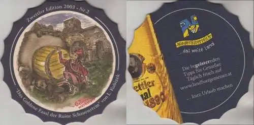 Bierdeckel Sonderform - Zwettler