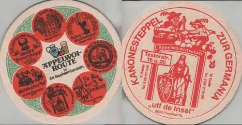 Bierdeckel rund - Äppelwoi