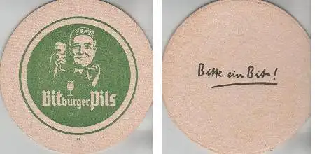 Bierdeckel rund - Bitburger - Bitte ein Bit!