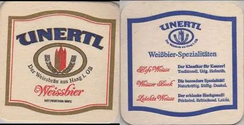 Bierdeckel quadratisch - Unertl