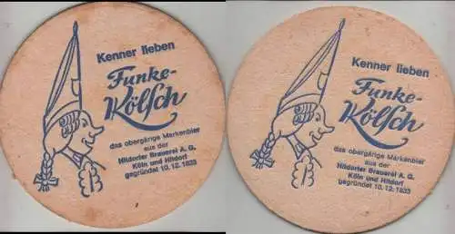 Bierdeckel rund - Funke