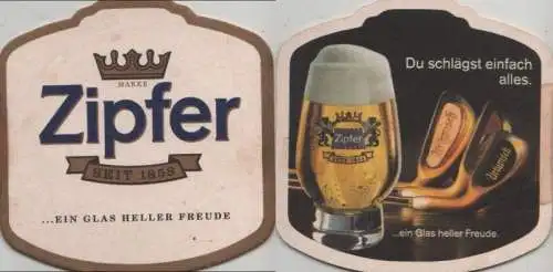 Bierdeckel Sonderform - Zipfer