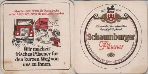 Bierdeckel quadratisch - Schaumburger