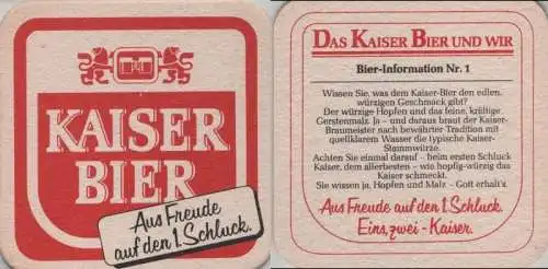 Bierdeckel quadratisch - Kaiser